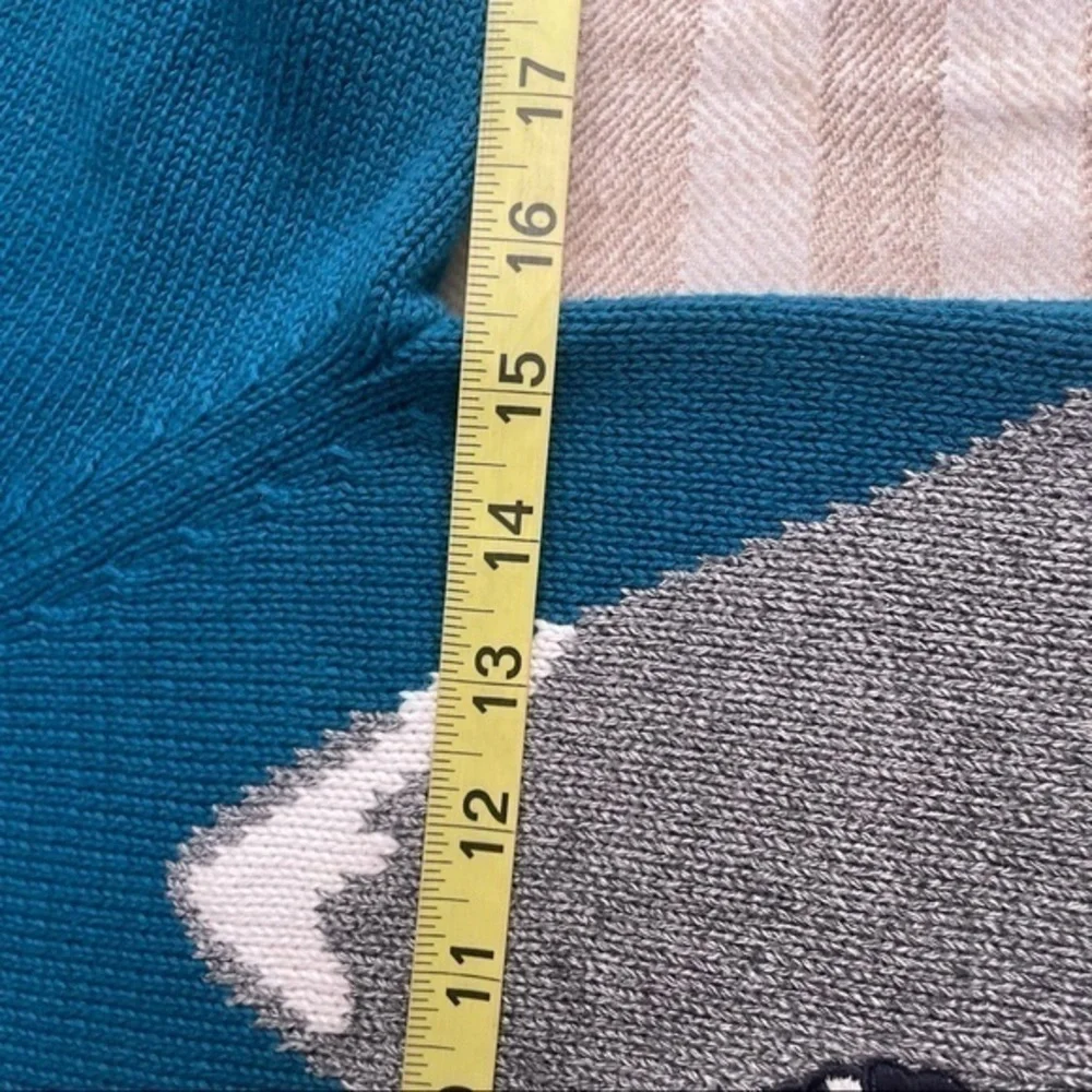 Gymboree‎ blue embroidered knit ski sweater boys size M 7-8